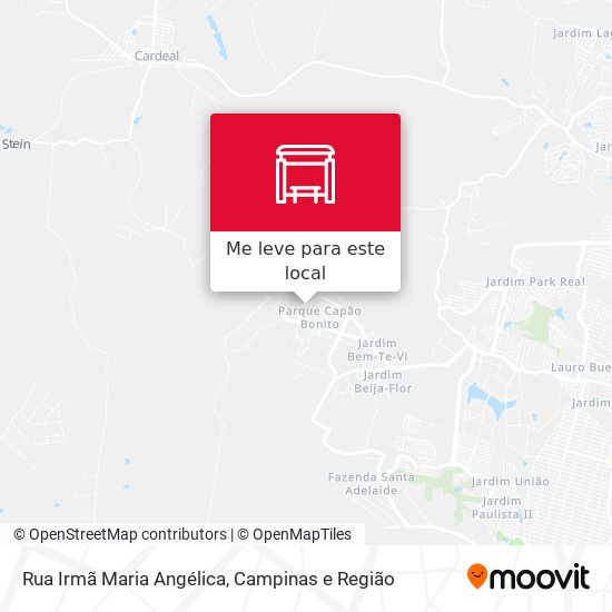 Rua Irmã Maria Angélica mapa