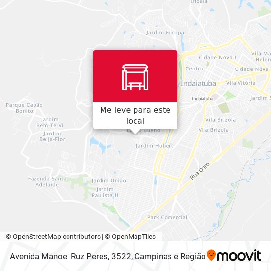 Avenida Manoel Ruz Peres, 3522 mapa