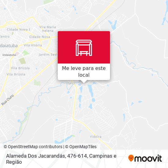 Alameda Dos Jacarandás, 476-614 mapa
