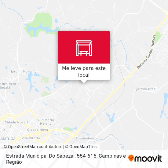 Estrada Municipal Do Sapezal, 554-616 mapa