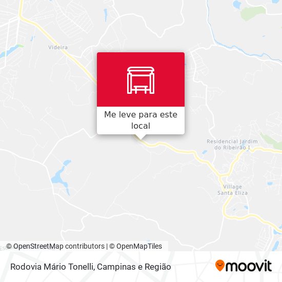 Rodovia Mário Tonelli mapa