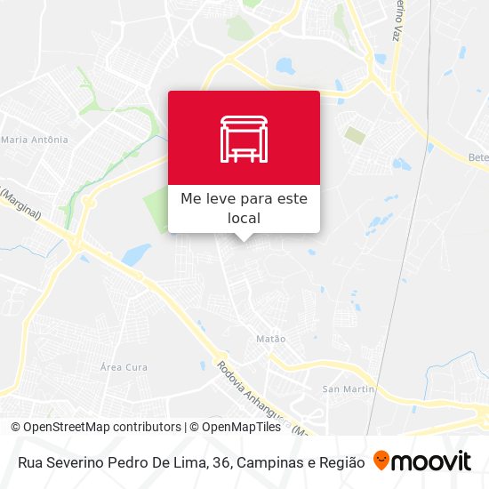 Rua Severino Pedro De Lima, 36 mapa