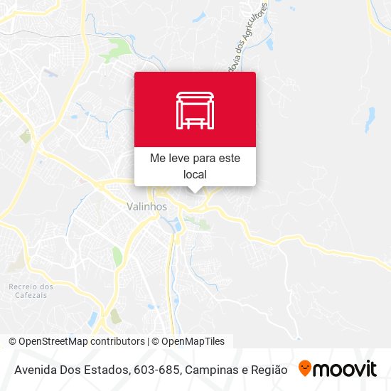 Avenida Dos Estados, 603-685 mapa