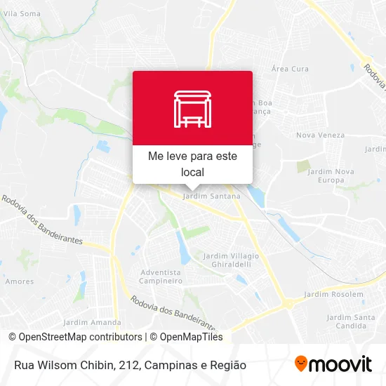 Rua Wilsom Chibin, 212 mapa