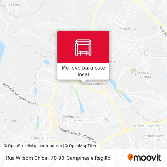 Rua Wilsom Chibin, 70-90 mapa