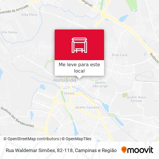 Rua Waldemar Simões, 82-118 mapa