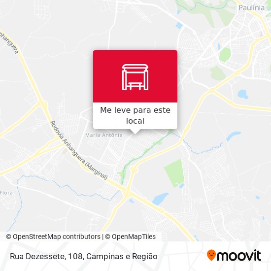 Rua Dezessete, 108 mapa