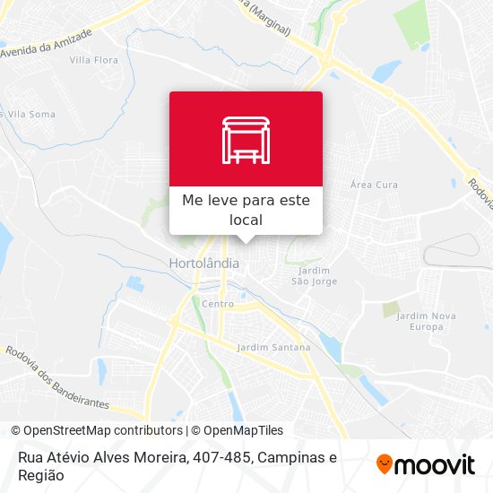 Rua Atévio Alves Moreira, 407-485 mapa