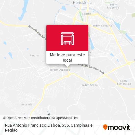 Rua Antonio Francisco Lisboa, 555 mapa