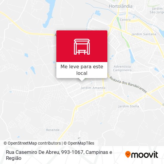 Rua Casemiro De Abreu, 993-1067 mapa