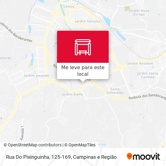 Rua Do Pixinguinha, 125-169 mapa
