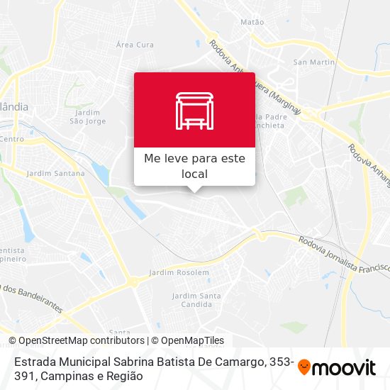 Estrada Municipal Sabrina Batista De Camargo, 353-391 mapa