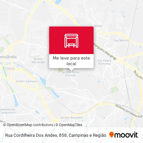 Rua Cordilheira Dos Andes, 858 mapa
