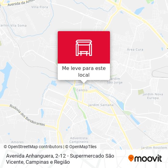 Avenida Anhanguera, 2-12 - Supermercado São Vicente mapa