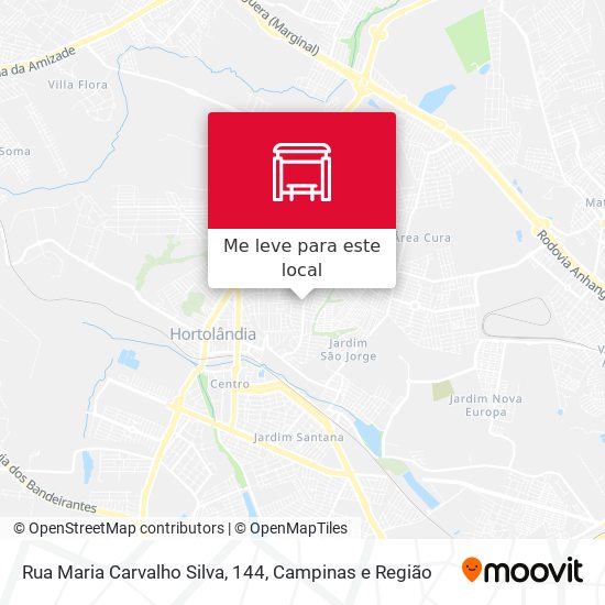 Rua Maria Carvalho Silva, 144 mapa