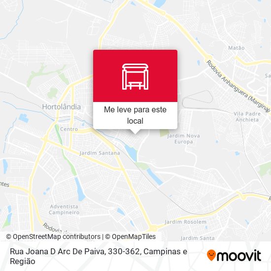 Rua Joana D Arc De Paiva, 330-362 mapa