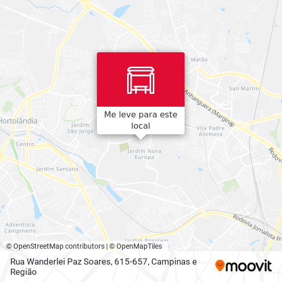 Rua Wanderlei Paz Soares, 615-657 mapa