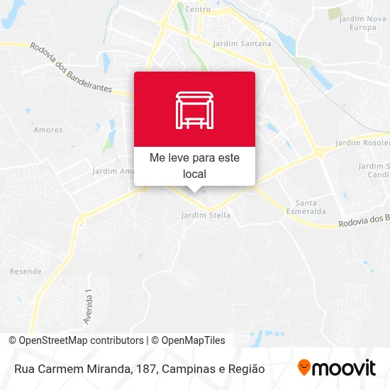 Rua Carmem Miranda, 187 mapa
