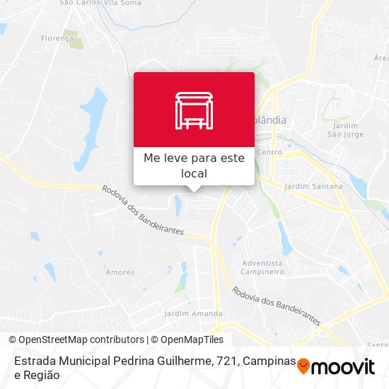 Estrada Municipal Pedrina Guilherme, 721 mapa