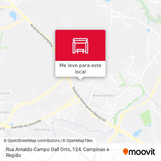 Rua Arnaldo Campo Dall Orto, 124 mapa