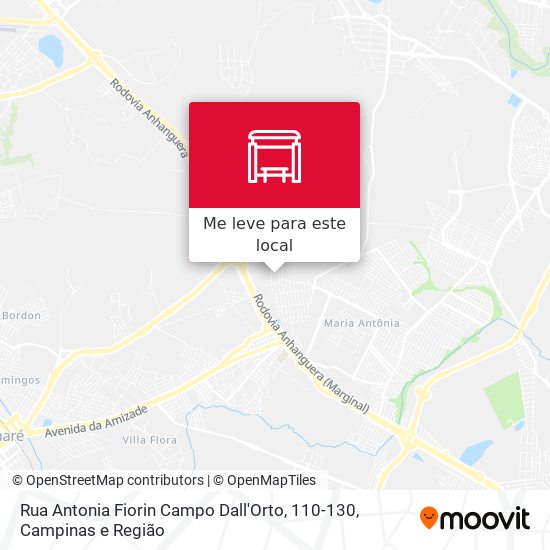Rua Antonia Fiorin Campo Dall'Orto, 110-130 mapa