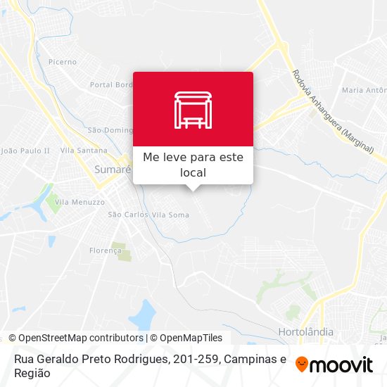 Rua Geraldo Preto Rodrigues, 201-259 mapa