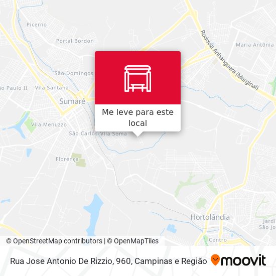 Rua Jose Antonio De Rizzio, 960 mapa