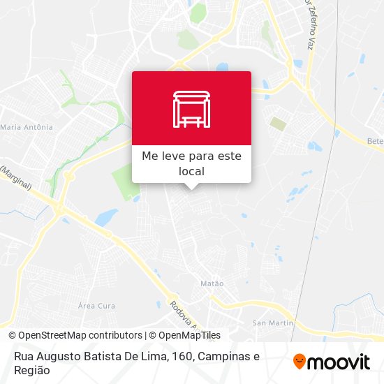 Rua Augusto Batista De Lima, 160 mapa