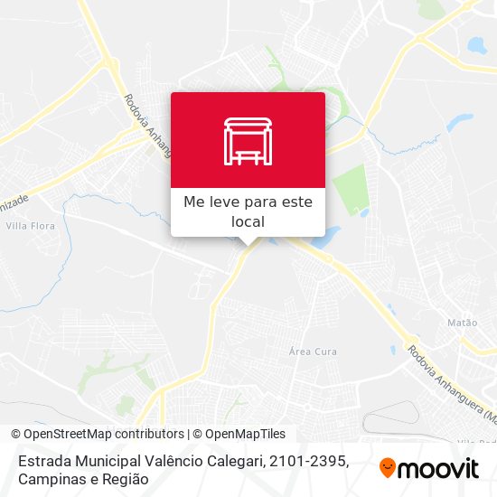 Estrada Municipal Valêncio Calegari, 2101-2395 mapa