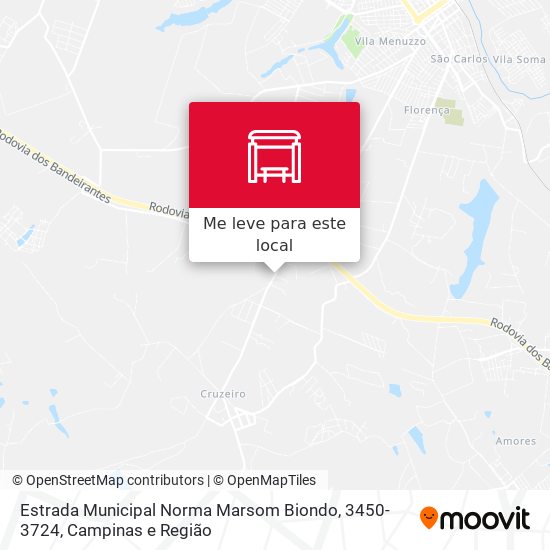 Estrada Municipal Norma Marsom Biondo, 3450-3724 mapa