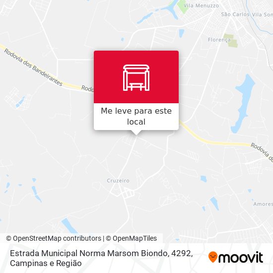Estrada Municipal Norma Marsom Biondo, 4292 mapa