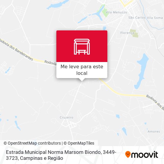 Estrada Municipal Norma Marsom Biondo, 3449-3723 mapa