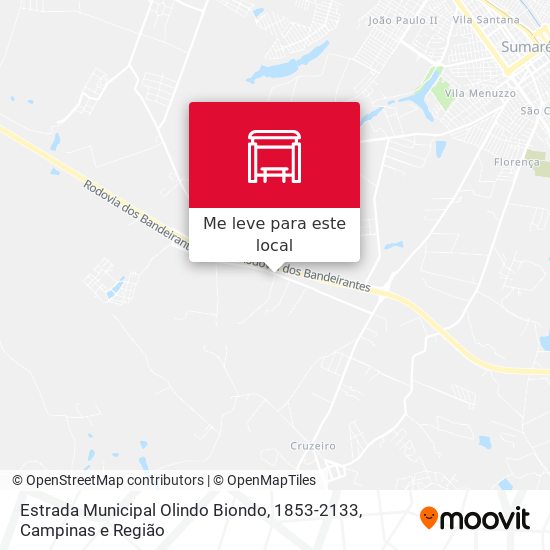 Estrada Municipal Olindo Biondo, 1853-2133 mapa