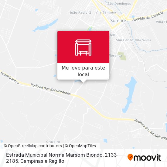 Estrada Municipal Norma Marsom Biondo, 2133-2185 mapa