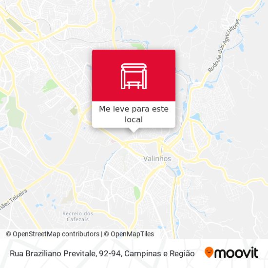 Rua Braziliano Previtale, 92-94 mapa