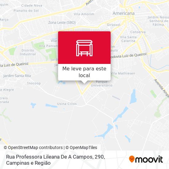 Rua Professora Lileana De A Campos, 290 mapa