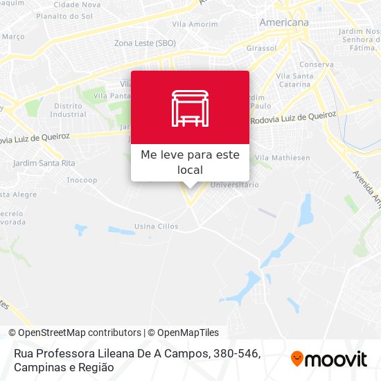 Rua Professora Lileana De A Campos, 380-546 mapa