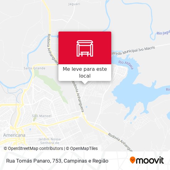 Rua Tomás Panaro, 753 mapa