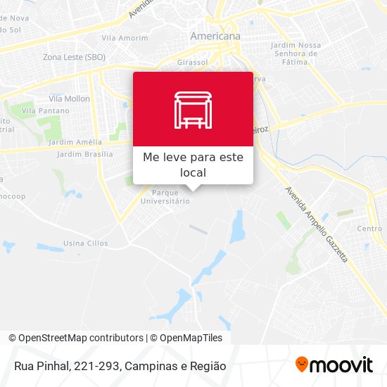 Rua Pinhal, 221-293 mapa