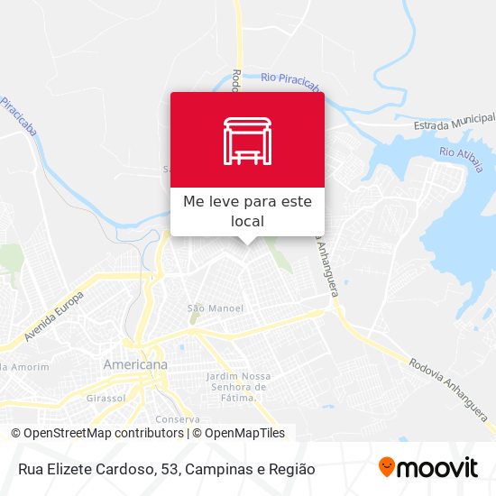 Rua Elizete Cardoso, 53 mapa