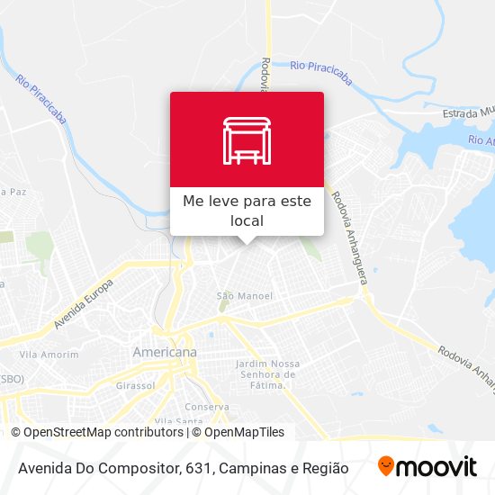 Avenida Do Compositor, 631 mapa
