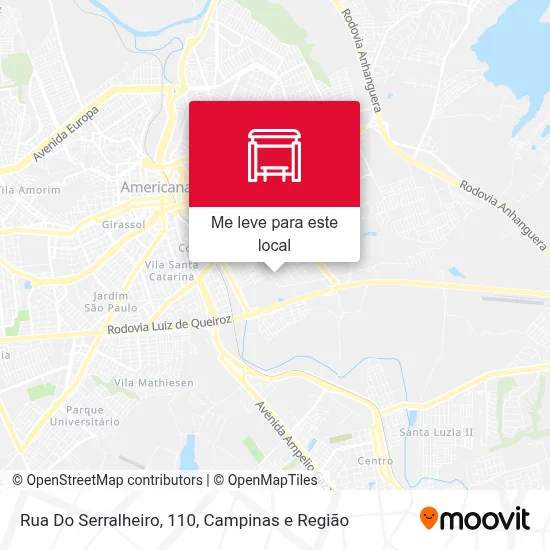 Rua Do Serralheiro, 110 mapa