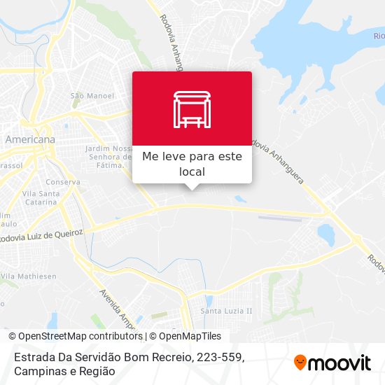 Estrada Da Servidão Bom Recreio, 223-559 mapa