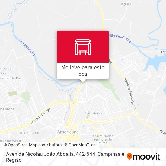 Avenida Nicolau João Abdalla, 442-544 mapa