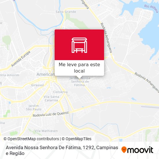 Avenida Nossa Senhora De Fátima, 1292 mapa