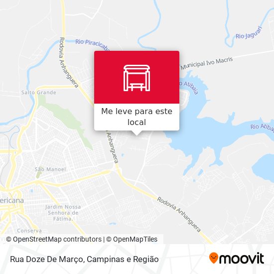 Rua Doze De Março mapa