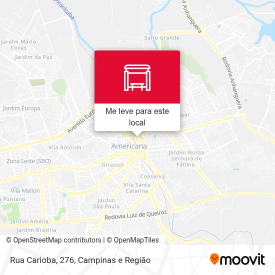 Rua Carioba, 276 mapa