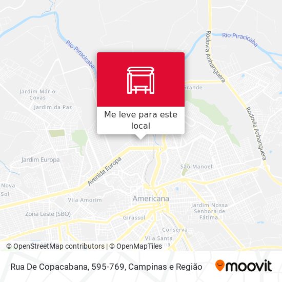 Rua De Copacabana, 595-769 mapa