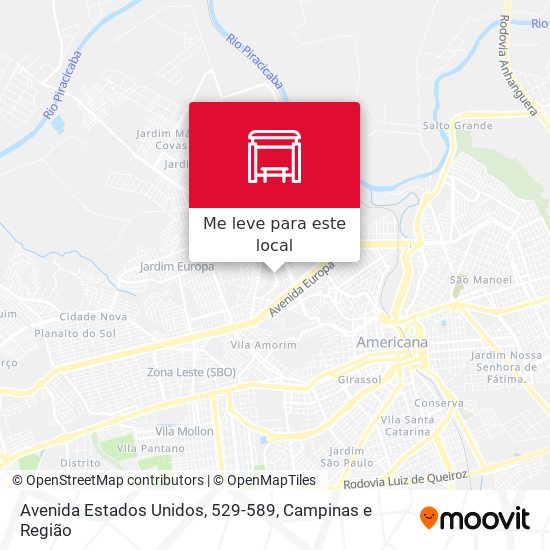 Avenida Estados Unidos, 529-589 mapa