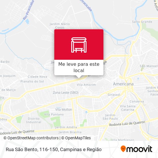 Rua São Bento, 116-150 mapa